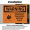 Signmission Emergency Evacuation Meeting Place With Symbol, 7 in W x Rectangle, Vinyl Decal OS-2PACK-WS-D-57-L-12109 - alternate 3